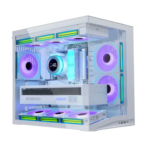 Lian-Li O11D Mini V2 Flow Blanc - mT/Sans Alim/ATX