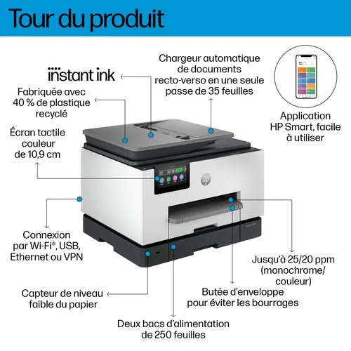 HP OFFICEJET PRO 9135E MFP — vue 20