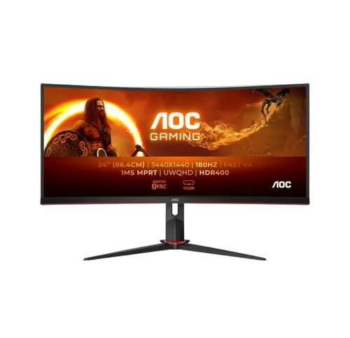 AOC CU34G2XP/BK 34" CURVE UWQHD 180Hz-Seconde Vie — vue 1