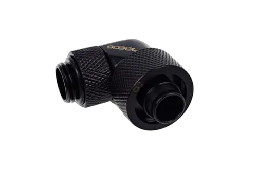 Alphacool Eiszapfen fitting compression - 16/10mm - 90° rotatif G1/4 - Pack de 4 - Noir