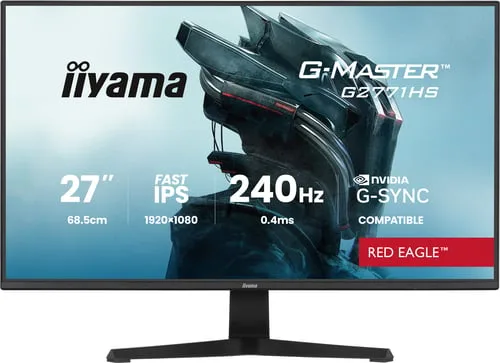 Iiyama G-Master G2771HS-B1 - 27" FHD 240Hz Fast IPS 0.4ms G-Sync Adaptive Sync