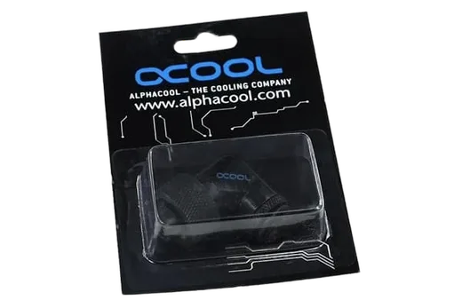 Alphacool HF 16/10 screw-on nozzle 90° rotatable G1/4 Black