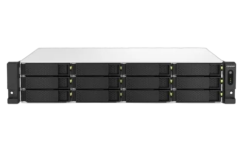 Qnap 2U 12-Bay NAS CeleronN5095 8GB RAM 2.5Gb — vue 1