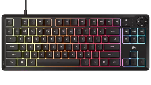 Corsair K55 Core TKL - Membrane - Filaire - RGB - Noir — vue 1