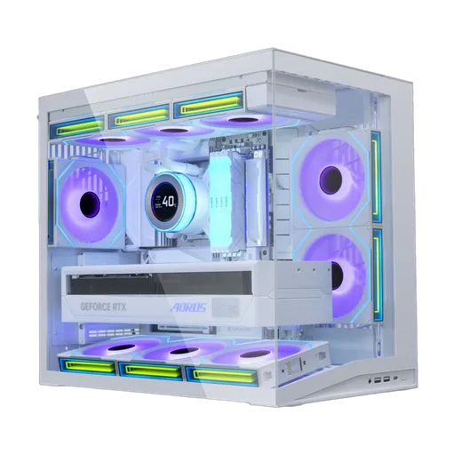 Lian-Li O11D Mini V2 Blanc - mT/Sans Ailm/ATX
