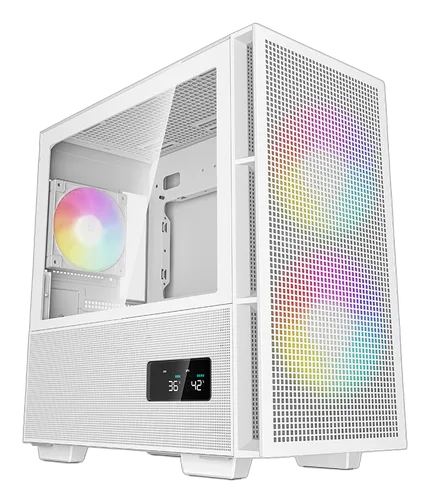Deepcool CH360 DIGITAL Blanc - GT/Sans Alim/Micro-ATX — vue 1