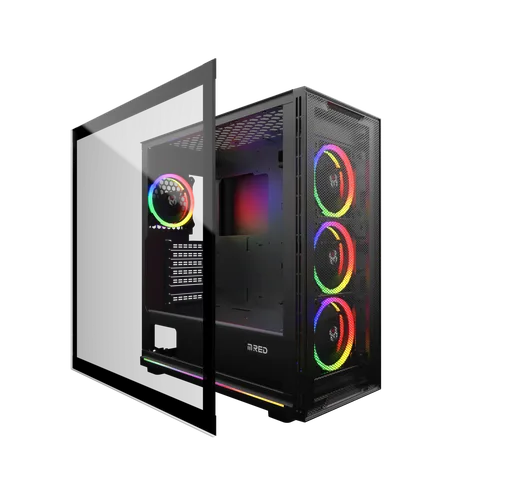 M.RED BLACK DESTROYER Alpha-G - ARGB - MT/ATX