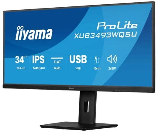 Iiyama XUB3493WQSU-B6 - 34" UWQHD 120Hz IPS PIP FreeSync