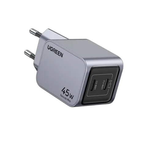 UGREEN Chargeur rapide 2 ports USB-C - 45W - Gris