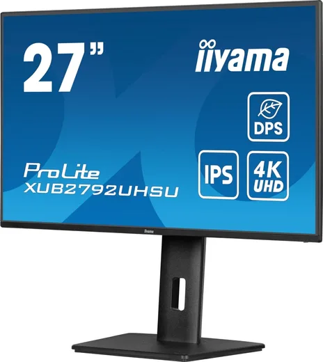 Iiyama PROLITE XUB2792UHSU-B6 - 27" 4K 60Hz IPS 4ms Pivot USB-C HP économie d'énergie dynamique
