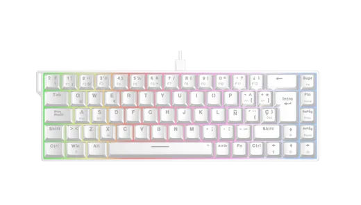The G-LAB Keyz Titanium HE 65% - Magnétique - Filaire - RGB - Blanc — vue 8