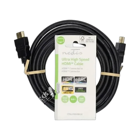 Nedis Câble HDMI HighSpeed mâle/mâle - 3m - Noir — vue 1