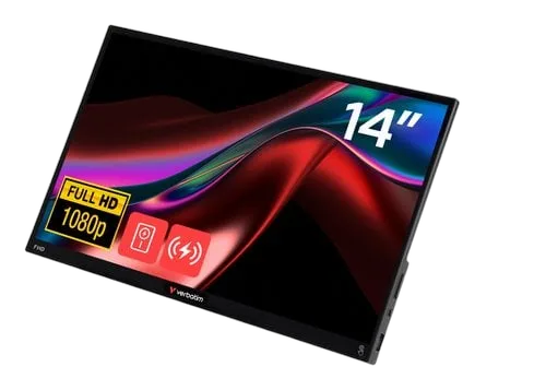 Verbatim Portable 14" FHD Touch Monitor LIGHT wit — vue 1