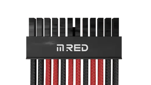 M.RED Kit ext. 7 Câbles tressés Ultimate - Noir Rouge