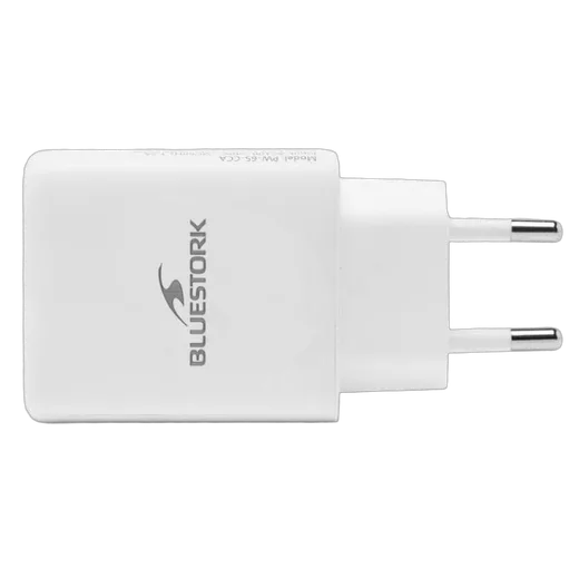 Bluestork Chargeur USB-C/USB-A 3 ports - 65W - Blanc