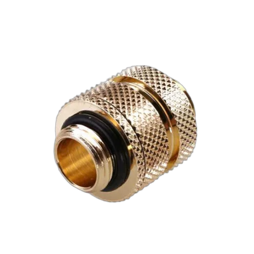 Fitting Femelle/Femelle télescopique droit or - 14mm — vue 1
