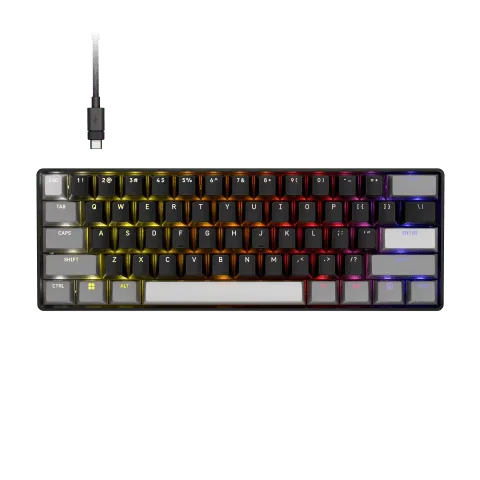 Corsair Clipper Pro Mini 60% - Magnétique - Filaire - RGB - Noir — vue 2
