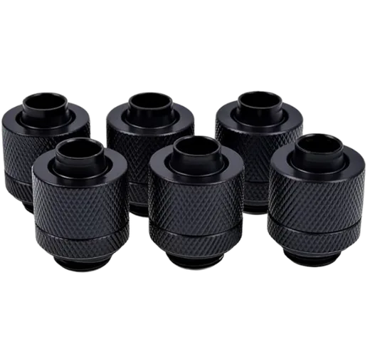 Alphacool Eiszapfen Fitting compression - 13/10mm - G1/4 - Pack de 6 - Noir