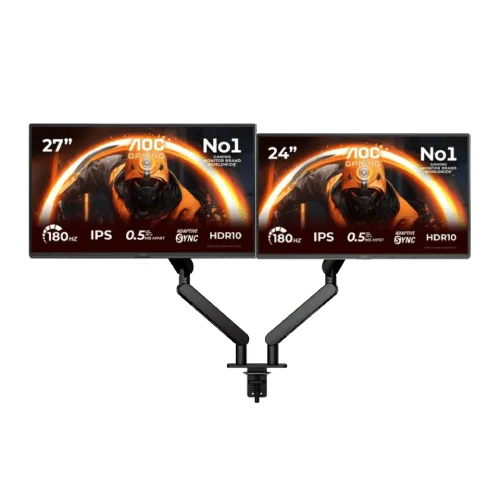 AOC 27G50F 27" FHD/180Hz/IPS + 24G50F 24" FHD/180Hz/IPS + Double Bras