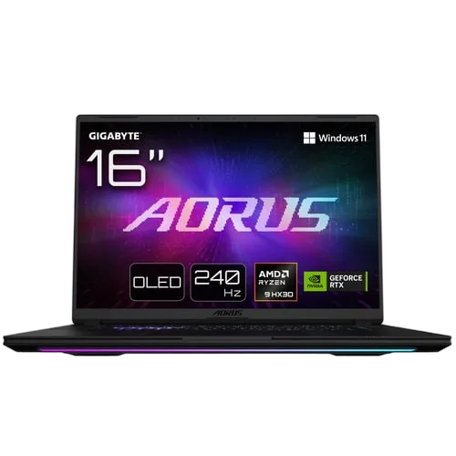 Gigabyte AORUS MASTER 16 - 16" OLED QHD+ 240Hz Ryzen 9 9955X3D RTX 5080 32Go 2To W11P — vue 1