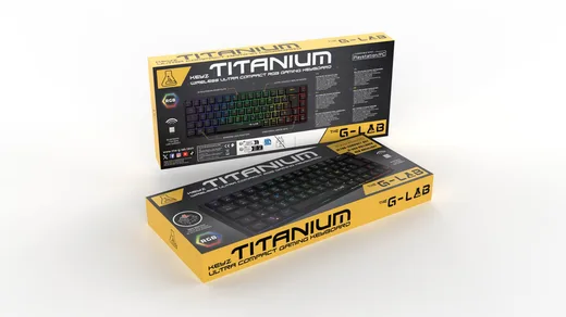 The G-LAB Keys Titanium 65% RGB - Triple mode - Noir