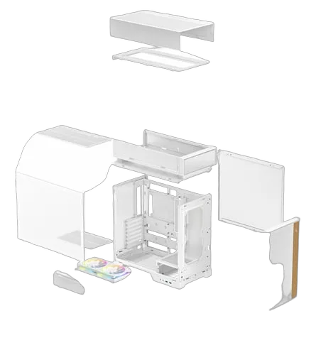 Deepcool CL660 Blanc - MT/Sans Alim/ATX — vue 9