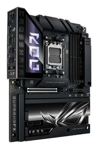 Asus ROG CROSSHAIR X870E HERO BTF - X870/AM5/DDR5/ATX — vue 3