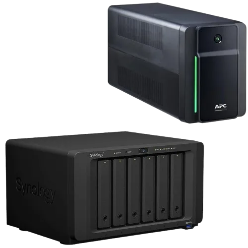 Synology DS1621+ avec Onduleur APC Back UPS BX1600MI-FR — vue 1