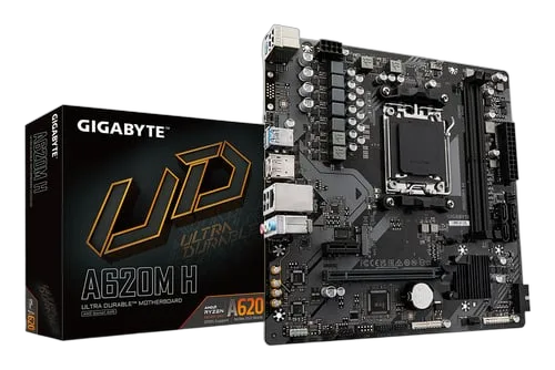 Gigabyte A620M H - A620/AM5/DDR5/mATX — vue 1