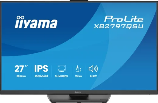 Iiyama XB2797QSU-B1 - 27" QHD 75Hz 1ms Pied réglable Pivot