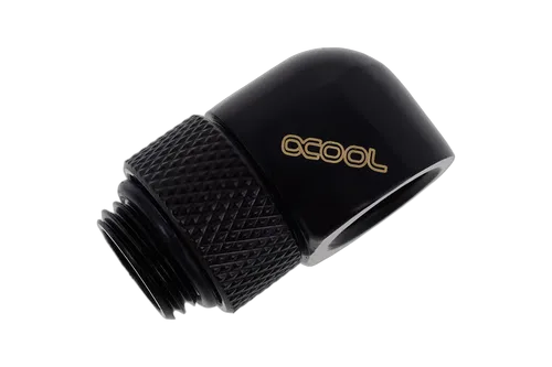 Alphacool Fitting coudé rotatif 90° noir - 14mm