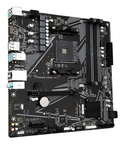 Gigabyte A520M DS3H V2 — vue 3