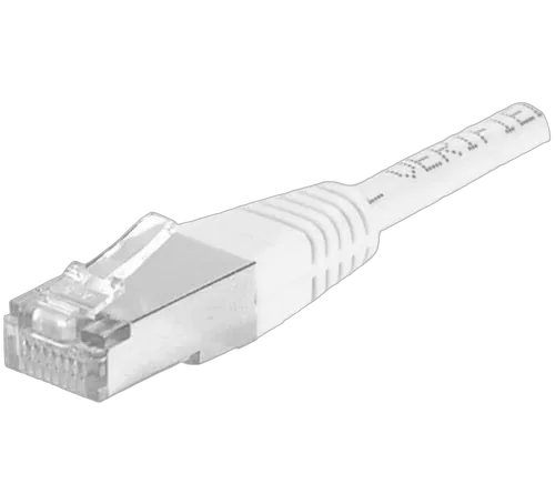 Câble RJ45 Cat6A F/UTP - 10m - Blanc 