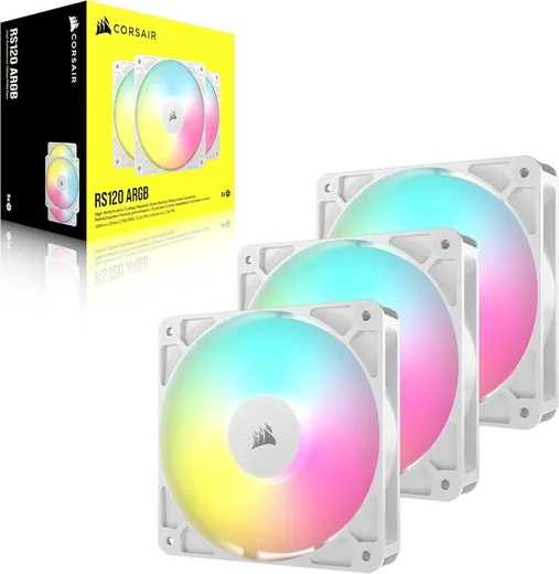 Corsair RS120 ARGB Triple pack - Blanc