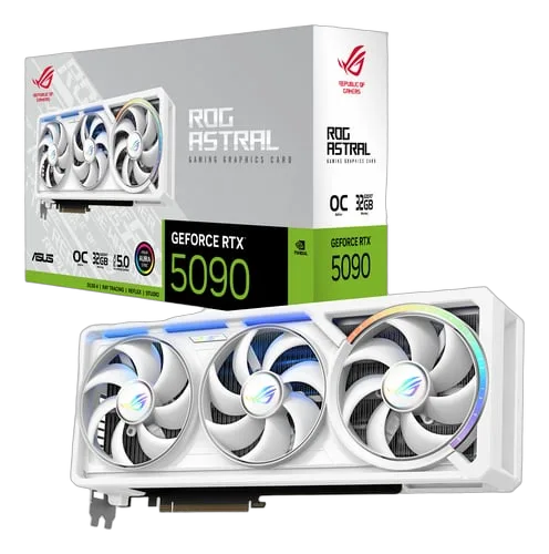 Asus ROG Astral GeForce RTX 5090 32GB OC Edition WHITE — vue 1