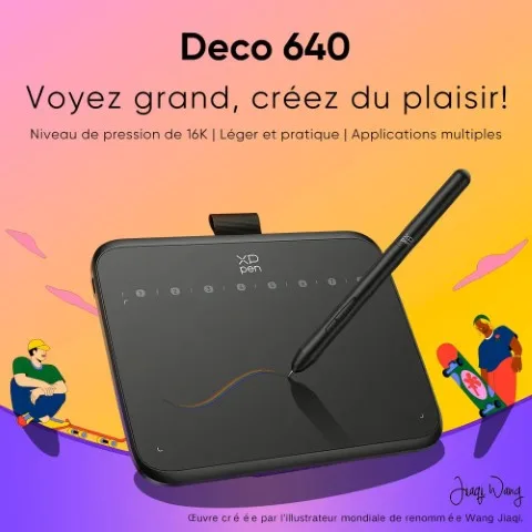 XPPEN Deco 640 IT640 - 5080LPI 6" Noir