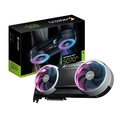 Gigabyte AORUS GeForce RTX 5070 Ti INFINITY 16G — vue 1