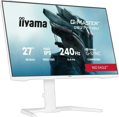 Iiyama GB2771HSU-W1 - 27" FHD 240Hz Fast IPS 0.4ms Pivot G-SYNC
