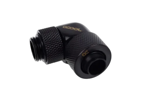 Alphacool Eiszapfen Fitting compression - 13/10mm - 90° rotatif G1/4 - Pack de 4 - Noir