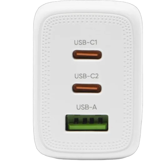 Bluestork Chargeur USB-C/USB-A 3 ports - 65W - Blanc