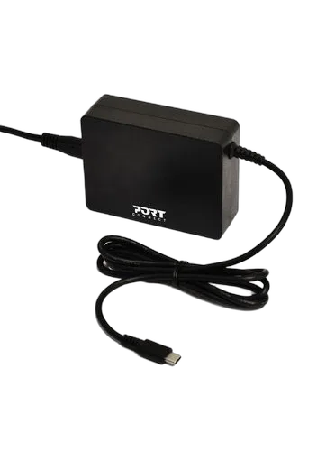 Port Alimentation secteur 90W - USB-C - Noir