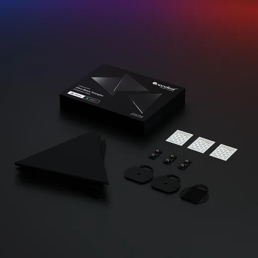 Nanoleaf Shapes Black Triangles Pack Expansion - 3 pièces
