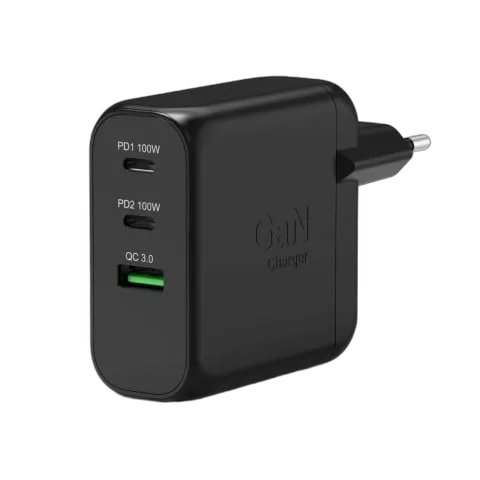 Port Chargeur mural GaN 100W - 3 ports + Câble USB-C 2m — vue 5