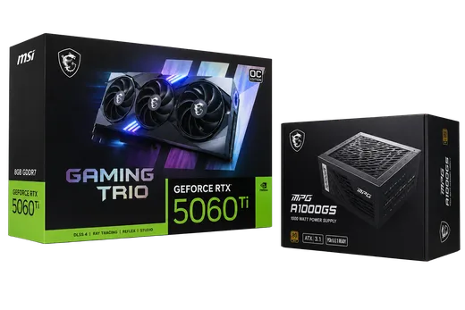 RTX 5060 Ti 16GB GDDR7 OC Edition+MPG A1000GS