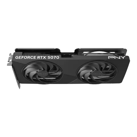 PNY GeForce RTX 5070 12Go Slim Dual Fan Overclocked — vue 12