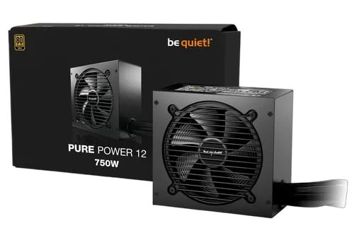 be quiet! ATX 750W - 80+ Gold - Pure Power 12 Noir
