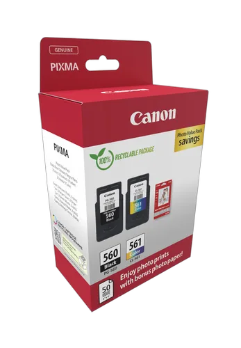 Canon Pack Noire + Couleur - CRG PG-560/CL-561 PVP