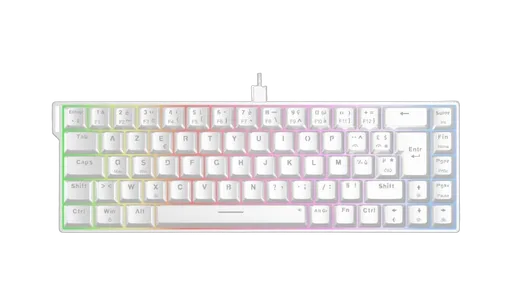 The G-LAB Keyz Titanium HE 65% - Magnétique - Filaire - RGB - Blanc — vue 1