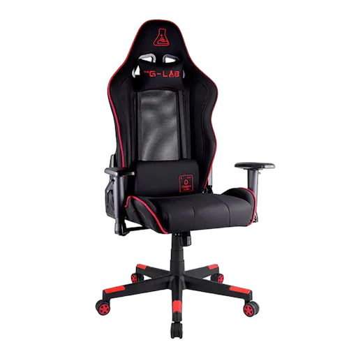 The G-LAB K-Seat Oxygen S - Noir/Rouge/Tissu/3D — vue 5