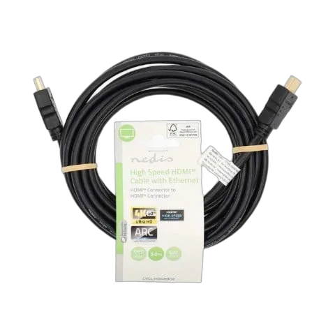 Nedis Câble HDMI HighSpeed + Ethernet mâle/mâle - 5m - Noir — vue 1